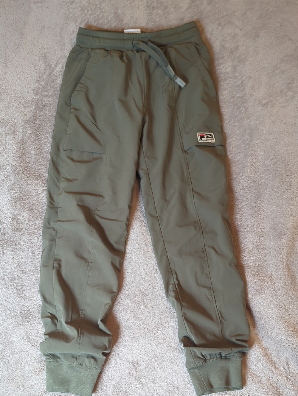 FILA Kid's Olive Cargo Jogger Pants 6y